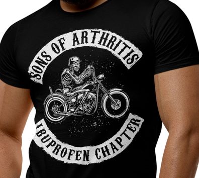 SONS OF Arthritis Ibu. Chapter MC 1% Biker Shirt Motorrad Club T-Shirt MC C8