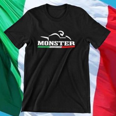 Monster T-Shirt für Ducati Fans und Italian Motorbike FansD10