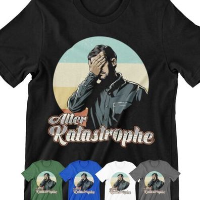 Alter Katastrophe Retro Vintage Style Männer Facepalm T-Shirt Shirt Fun C14