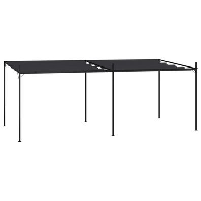 vidaXL Pavillon mit Ausziehbarem Dach 600x300x233 cm Anthrazit