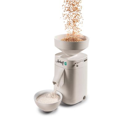 Getreidemühle Mockmill 100 mit Keramik-Korund Mahlsteinen und Arboblend® Gehäuse