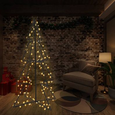 vidaXL Weihnachtsbaum in Kegelform 240 LEDs Indoor Outdoor 115x150 cm