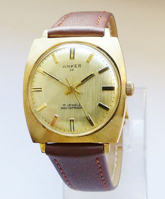 Schöne Anker 58 Classic 17Jewels Herren Vintage Armbanduhr Top Zustand