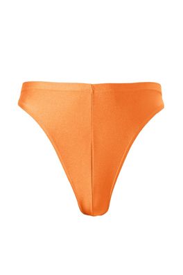 Herren String Slip Farbe Orange Glanz stretch shiny glänzend elastisch S bis XXL
