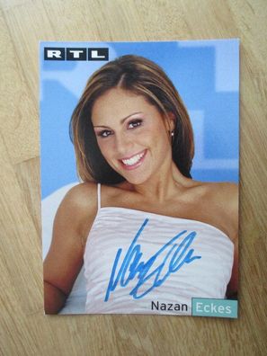 RTL Fernsehmoderatorin Nazan Eckes - handsigniertes Autogramm!!!