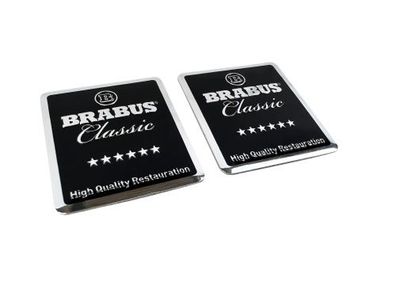 Brabus Classic Restauration Original Emblem Logo selbstklebend Mercedes schwarz