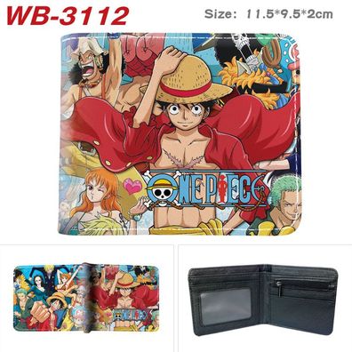 Anime One Piece Thema02 Ledergeldbörse Jungen Mädchen Coin Purses Kinder Wallet