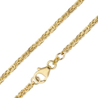 trendor Schmuck Halskette Königskette Gold 585 / 14K Breite 2 mm 15496