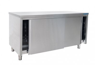 Edelstahlschrank Gastroschrank Schiebetür 1200x 700 x 850 NEU Gastlando