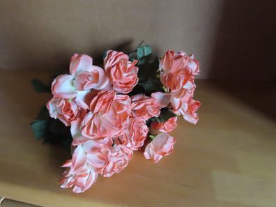 Künstliche Blumen Rosen Stielrosen Kunstblumen ca. 33 cm H /23 St