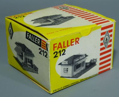 Faller H0 212 Kiosk Trinkhalle Werks-Fertigmodell Kauffertigmodell 50er/60er OKT