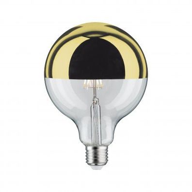 Paulmann No. 28678 LED Globe 125 Kopfspiegel Gold 6,5W E27 Warmweiß