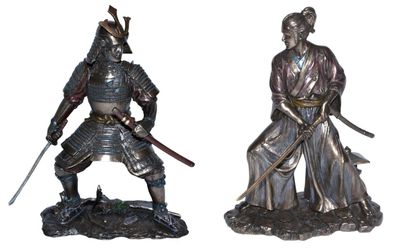 Deko Figuren Samurai Art H 21-23 cm japanische Krieger mit Samurai-Schwert Parastone
