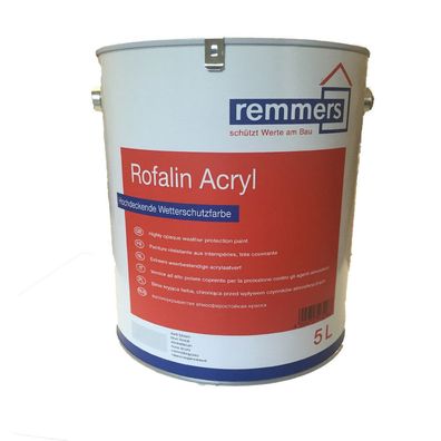 Remmers Rofalin Acryl 10 L weiss Holzfarbe Wetterschutzfarbe