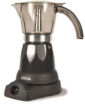 Jocca elektrische Espresso Kaffeemaschine in schwarz für bis zu 6 Tassen mit 360° d