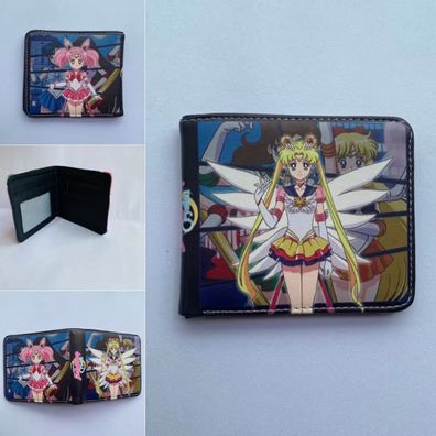 Anime Sailor Moon Thema04 kurze Geldbörse Mädchen Bifold kleine Geldbörsen