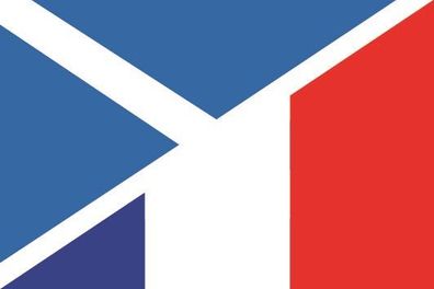 Aufkleber Fahne Flagge Schottland-Frankreich verschiedene Größen