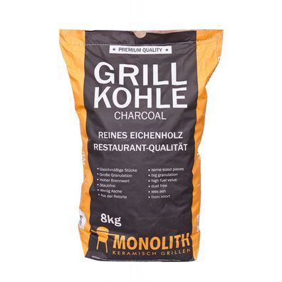 Monolith Premium Grillkohle Holzkohle in Restaurant Qualität 8 kg 201090
