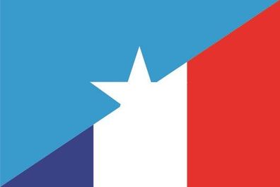 Aufkleber Fahne Flagge Somalia-Frankreich verschiedene Größen