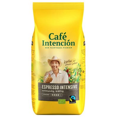 Cafe Intencion Bio ecologico Espresso Intensivo Bohnen geröstet 1000g