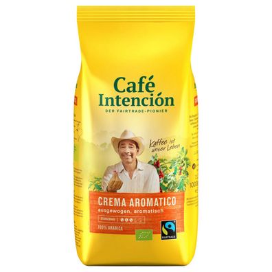 Cafe Intencion Bio ecologico Crema Aromatico Röstkaffee 1000g