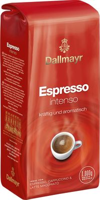 Dallmayr Espresso Intenso Ganze Bohnen kräftig 1000g 4er Pack
