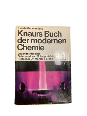 2697 Joachim Rudolph KNAURS BUCH DER Modernen CHEMIE HC + Abb