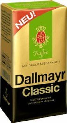 Dallmayr Classic gemahlen kräftiger Spitzenkaffee 500g 12er Pack