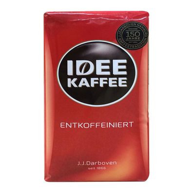 IDEE Kaffee edler aromatischer entkoffeinierter gemahlen 500g