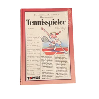 3907 Gert Seidel DAS Offizielle Endgültige Handbuch FÜR Tennisspieler HC + Illu