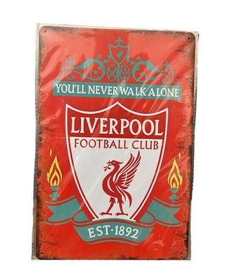 Nostalgie Vintage Retro Blechschild "Liverpool Football Club" 30x20 700005