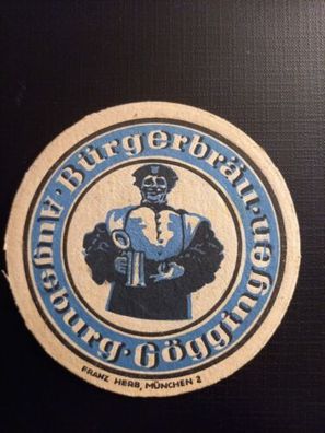 Bierdeckel Bürgerbräu Augsburg Göppingen