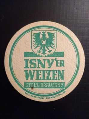 Bierdeckel Stolz Bräu Isny im Allgäu