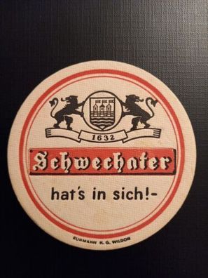 Bierdeckel Schwechater Bier