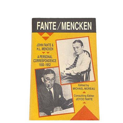 JOHN FANTE & H.L. Mencken: A Personal Correspondence, 1930-1952 + Abb