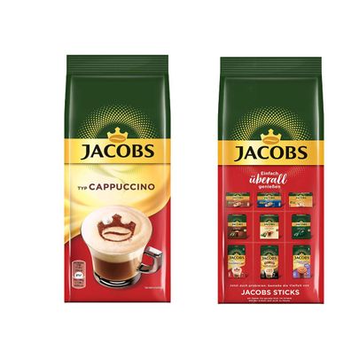 Jacobs Cappuccino erstklassiger Geschmack im Nachfüllbeutel 400g