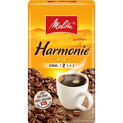 Melitta Harmonie Mild naturmilde sanfte Röstung mildes Aroma 500g