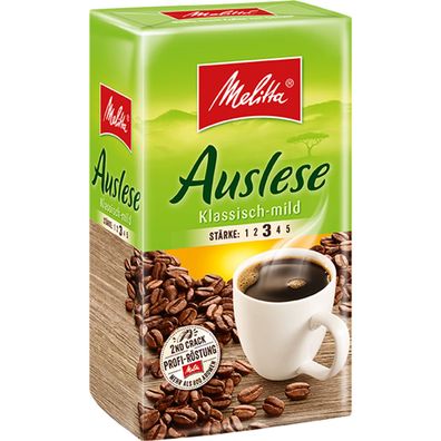 Melitta Auslese Klassisch Mild Filterkaffee weicher Geschmack 500g