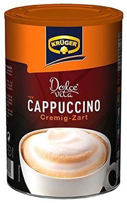 Krüger Dolce Vita Cappuccino Crème Dose, cremig-Zart 8er Pack
