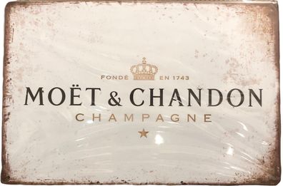 Nostalgie Vintage Retro Blechschild "Moet Chandon" 30x20 900205