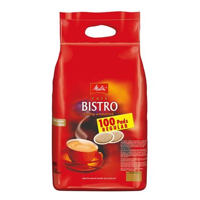 Melitta Bistro Kaffee Pads kräftig feiner Röstkaffee 100 Stück 700g