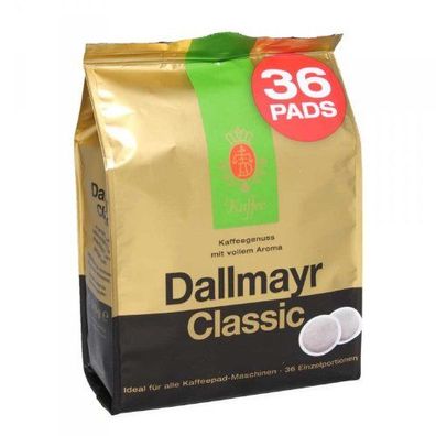 Dallmayr classic Kaffee Pads kräftig aromaitisch 36 Stück 252g