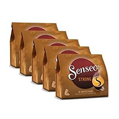 Senseo Kaffeepads Kräftig Strong Intensiv Vollmundiger Geschmack 5er Pack