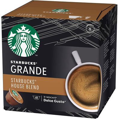 Starbucks Dolce Gusto House Blend Grande Arabica Kaffee 102g