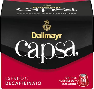Dallmayr 10 Capsa Espresso Decaffeinato Kaffeekapseln 56g 10er Pack