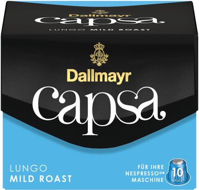 Dallmayr 10 Capsa Lungo Mild Roast Nespresso Kaffeekapseln 56g