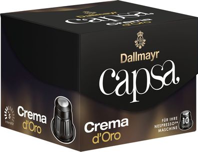 Dallmayr Nespresso Kaffee Capsa Crema d Oro 10 Kaffeekapseln 56g