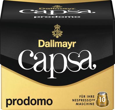 Dallmayr Capsa Prodomo 10 Kapseln für ihre Nespresso Maschine 56g