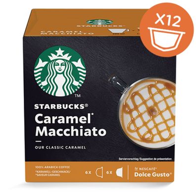 Starbucks Dolce Gusto Caramel Macchiato Arabica Kaffee 12 Kapseln