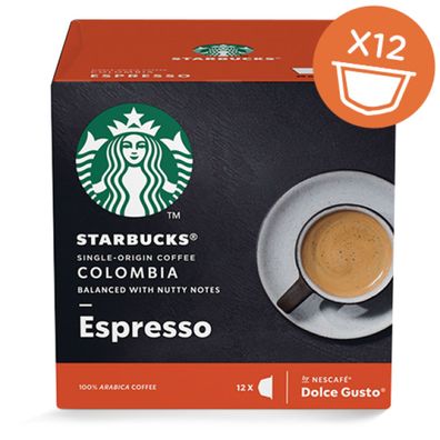 Starbucks Dolce Gusto Colombia Espresso Arabica Kaffee 12 Kapseln